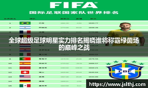 全球超级足球明星实力排名揭晓谁将称霸绿茵场的巅峰之战
